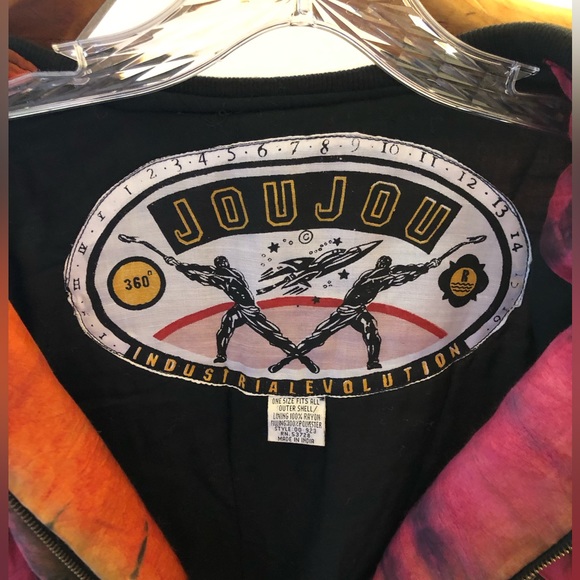 Vintage Jou Jou tie dyed cropped jacket S M L - Picture 3 of 5